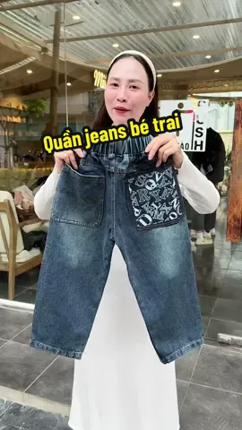 Quần jeans dài dáng bagy cực bảnh cho bé trai #yennhanhnhen #thoitrangchobe #quanaotreem #quanjeanbetrai #quanjeandaibetrai 