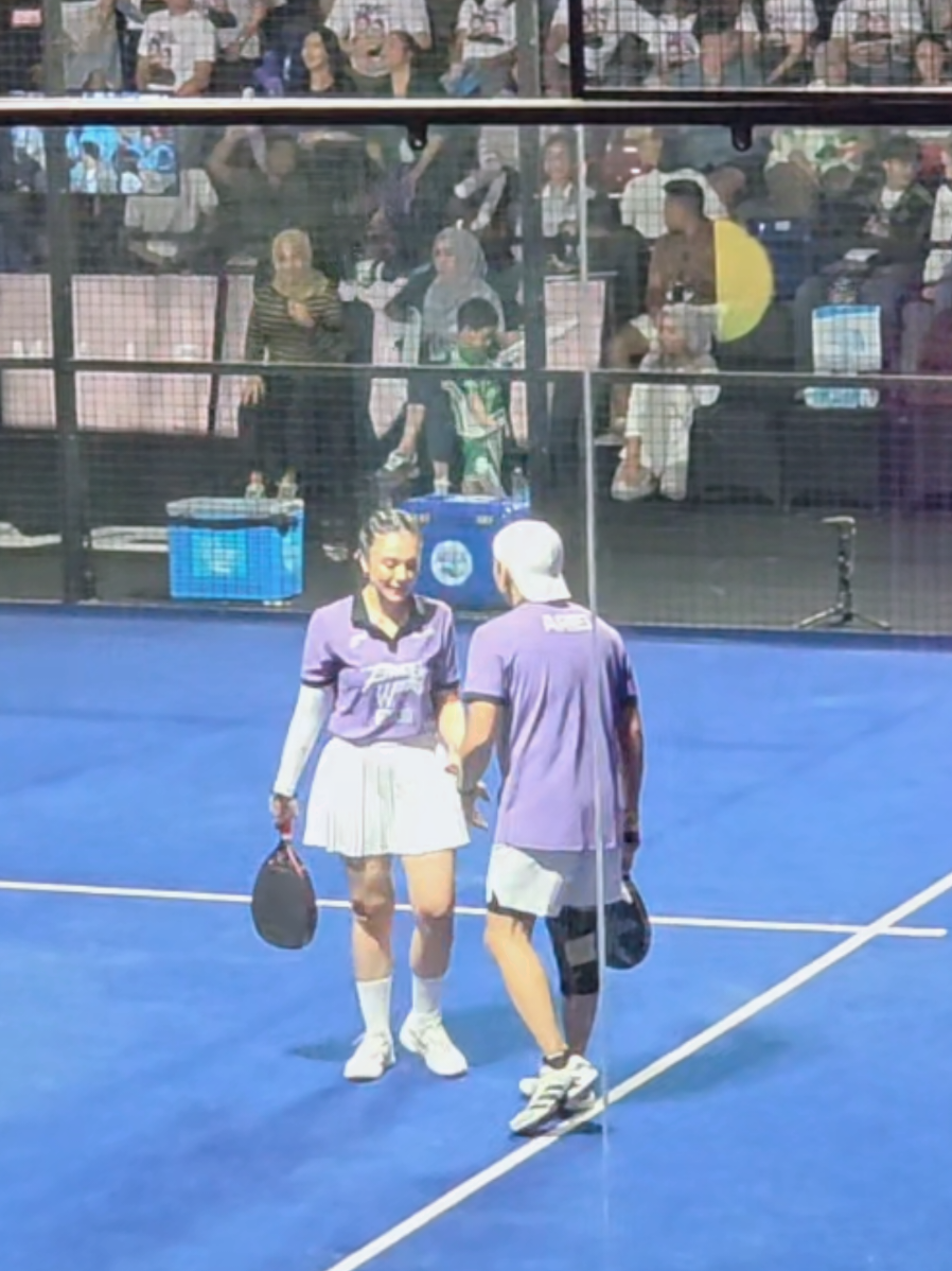 ariel&wulan vs dikta&nagita #padel #ariel #wulanguritno #dikta #nagitaslavina 