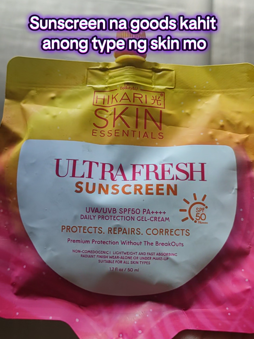 Magandang sunscreen na pwede sa kahit anong type of skin #hikarisunscreen #ultrafreshsunscreen #sunscreen #creatorsearchinsights 