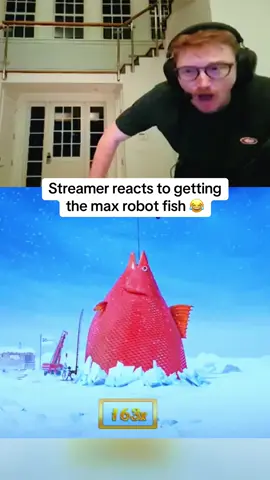 He got the max robot fish! #streamer #streaming #fyp 