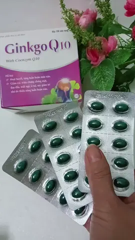 Viên uống GINKGO Q10 Tím giúp bổ não, tăng cường trí nhớ #xuhuong #vienuongbonao 