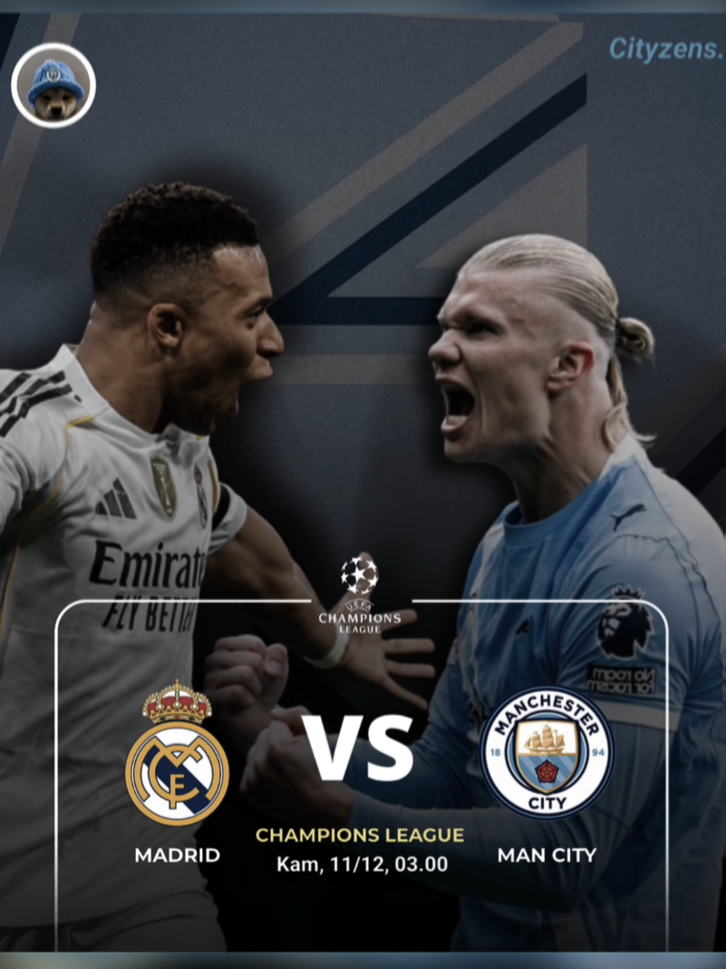 Ucl is back✨⚡, optimis bisa ni bawa 3 point 🩵🔥 #manchestercity #championsleague #cityzens #presetalightmotion #foryoupage 