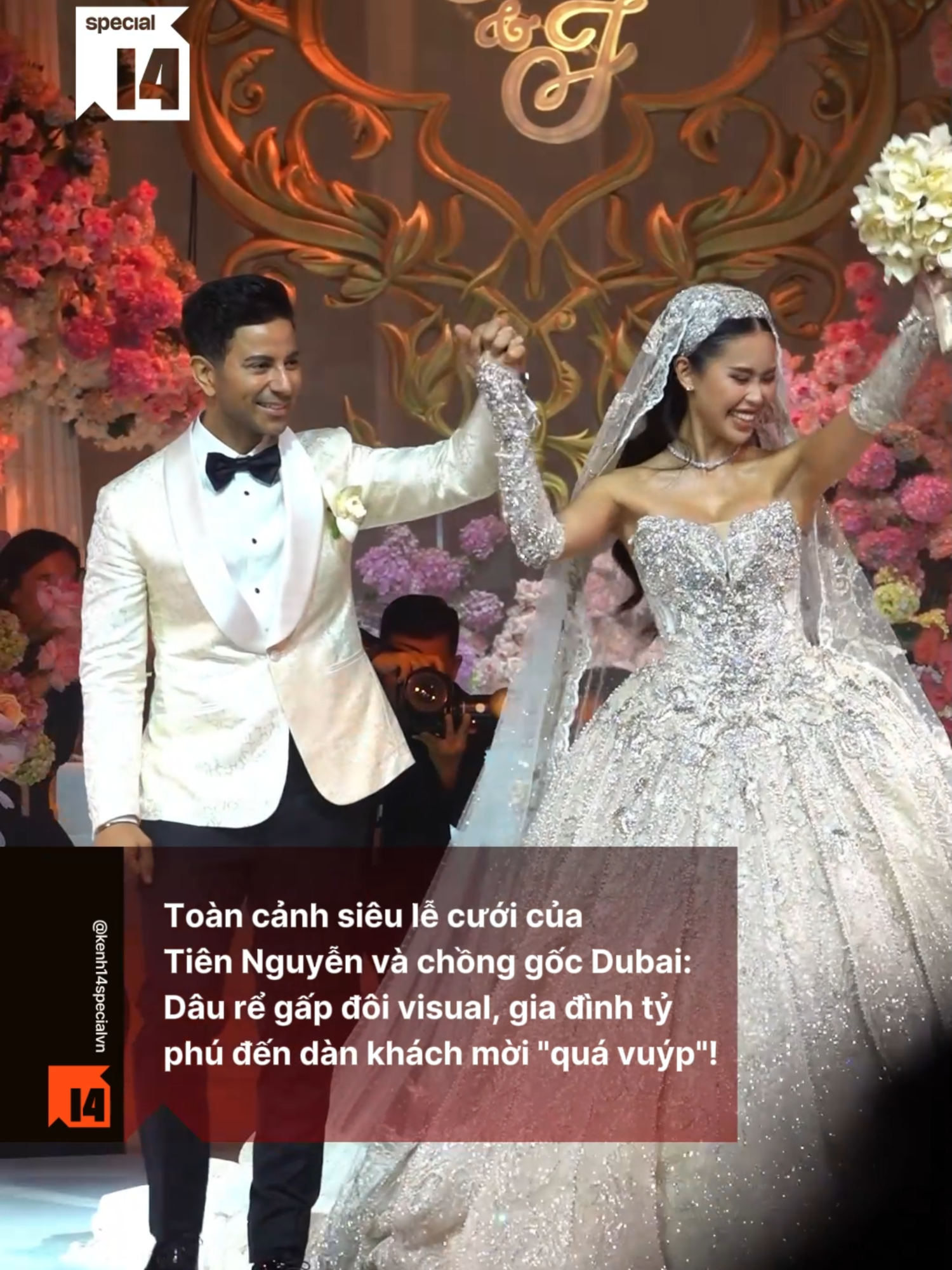 Toàn cảnh siêu lễ cưới của Tiên Nguyễn và chồng gốc Dubai: Dâu rể gấp đôi visual, gia đình tỷ phú đến dàn khách mời 