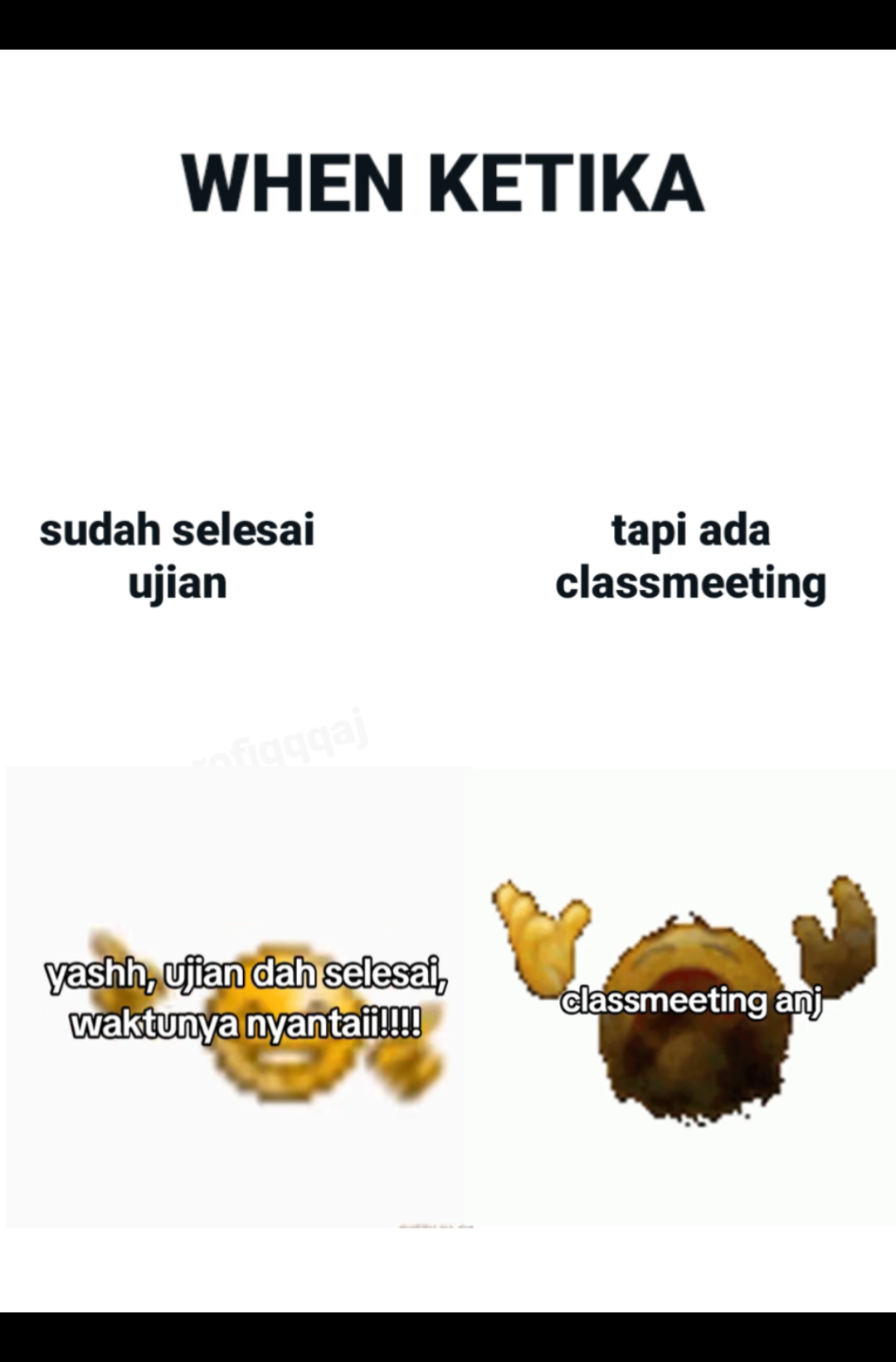 🤭😮‍💨 #fyp #selesai #ujian #classmeeting #sekolah 