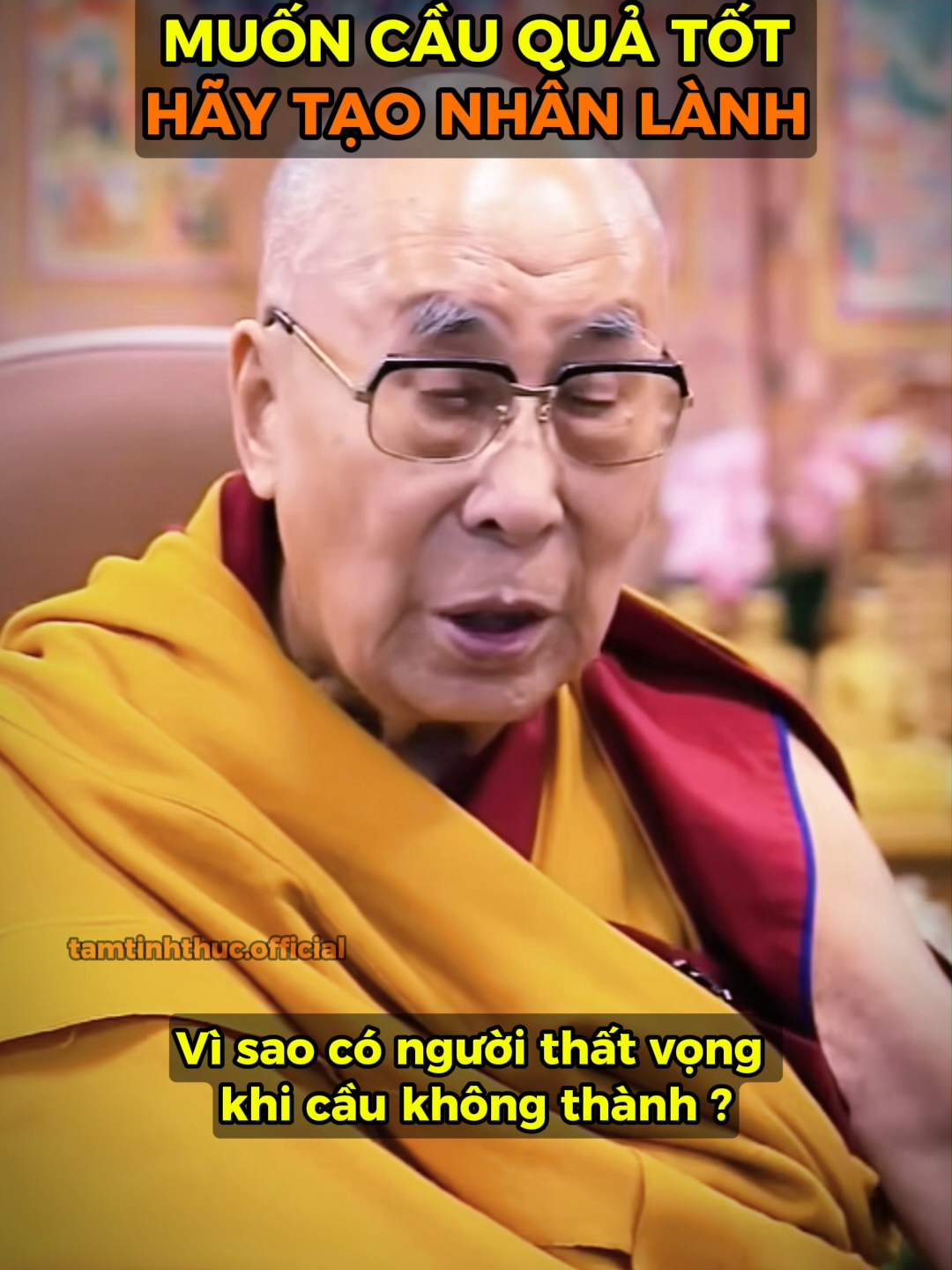 Muốn cầu quả tốt, hãy tạo nhân lành - Đức Đạt Lai Lạt Ma #phatphap #phatphapnhiemmau #suyngam #loiphatday #chanhphap