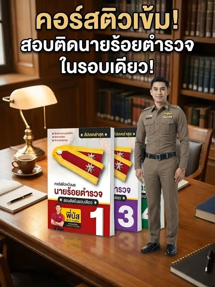 นายร้อยในฝันต้องมา! โหลดฟรี! หนังสือเตรียมสอบตำรวจ พร้อมลุยเต็มสูบ! #เตรียมสอบนายร้อย #นายร้อยตำรวจ #หนังสือเตรียมสอบ #ฟรี #ตํารวจ