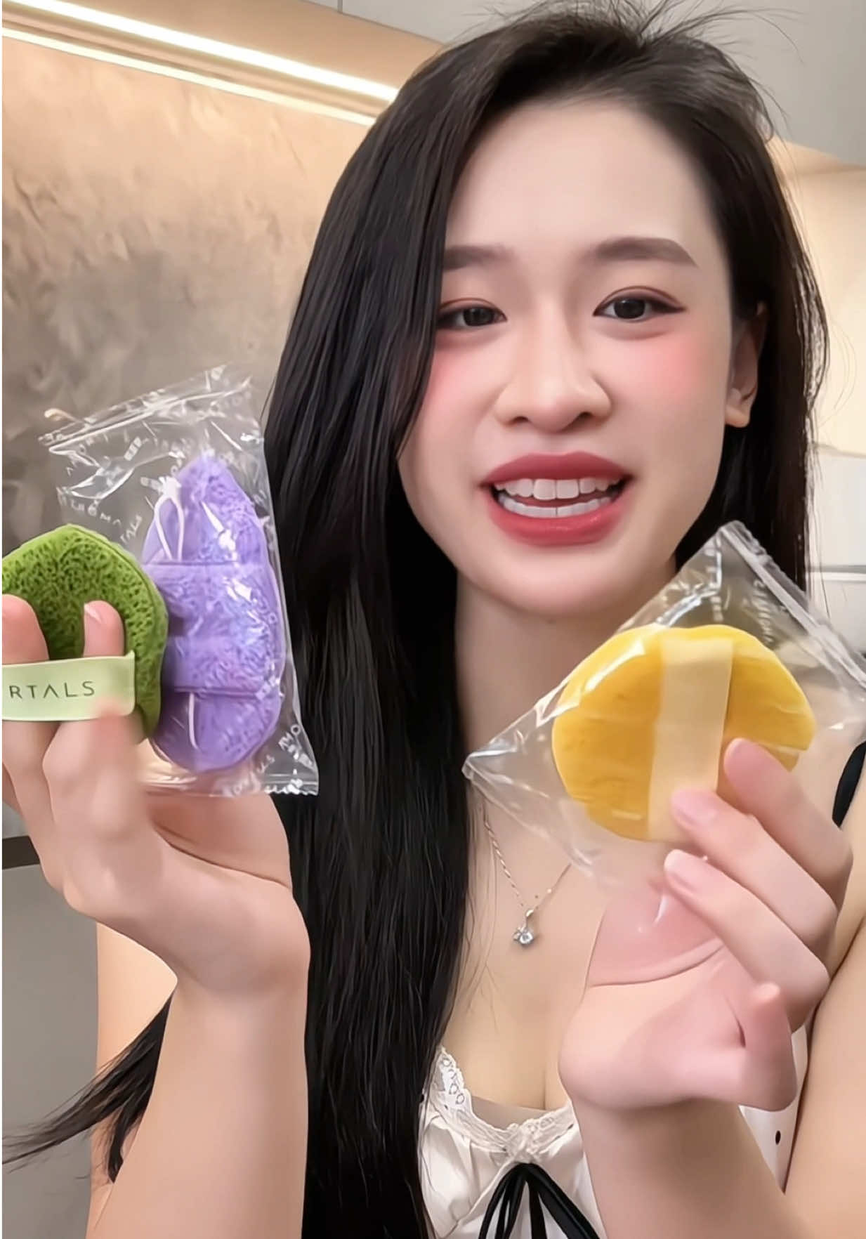 Cb 3 miếng mút các bà rửa mặt thoải mái lun #bongmutruamat #bongmut #taytrang #skincare  