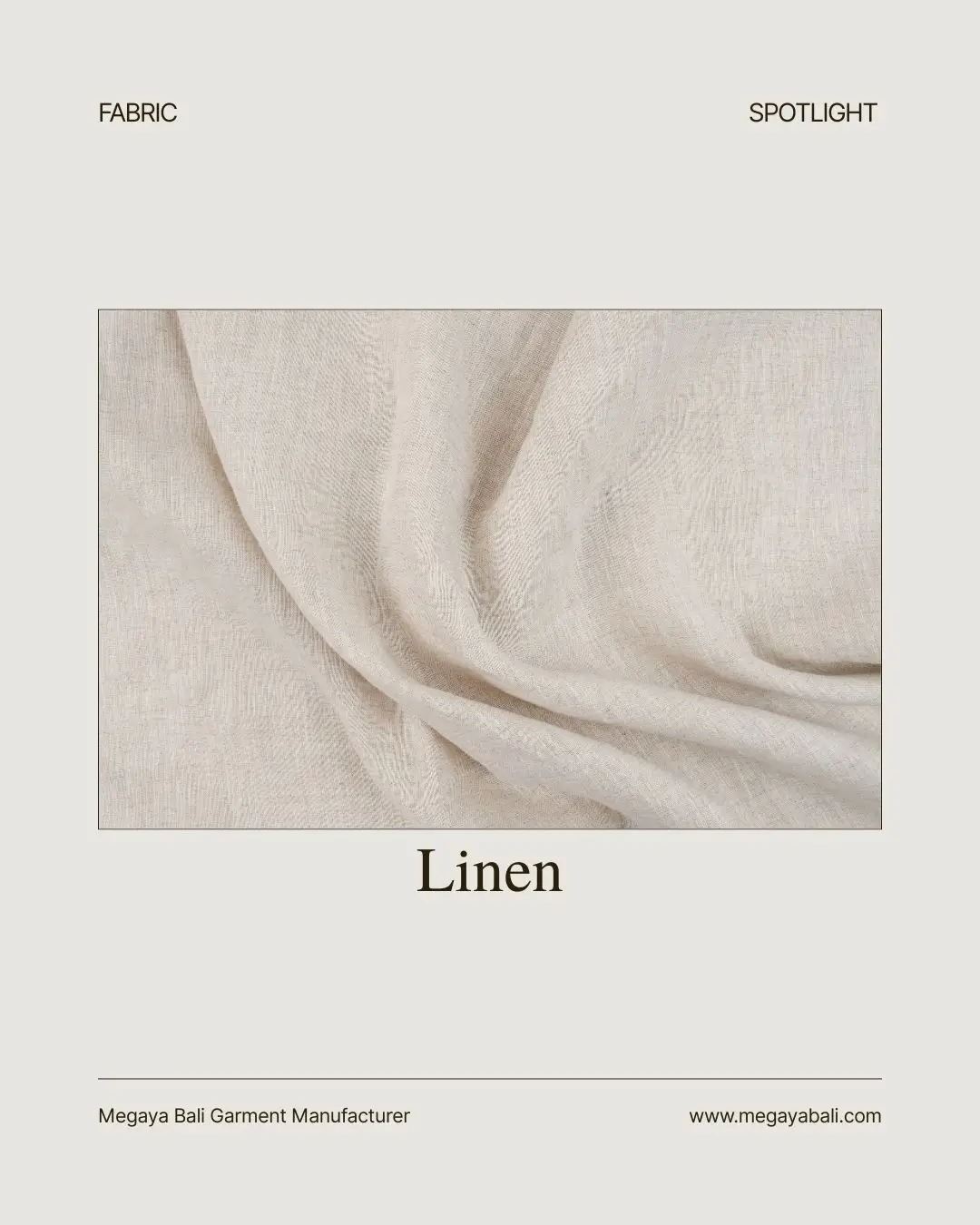 Here’s why designers around the world choose linen as their go-to fabric for resort wear, kidswear, and everyday essentials. Linen is naturally breathable, strong, moisture-wicking, and beautifully textured — perfect for warm climates and slow fashion brands that prioritize quality. At Megaya Bali Garment Manufacturer, we help you source the right linen, create samples, and produce high-quality garments from start to finish. Ready to bring your linen idea to life? 📩 Send us a DM or visit megayabali.com #linencollection #linenfabric #linenwear #resortwearmanufacturer  #baligarmentmanufacturer                    
