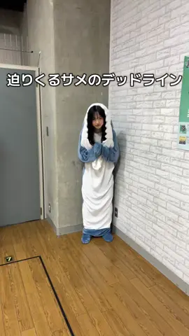 迫力はJAWSさながらですね #サメパジャマ界隈 #サメ #パジャマ #着ぐるみ #青春のデッドライン