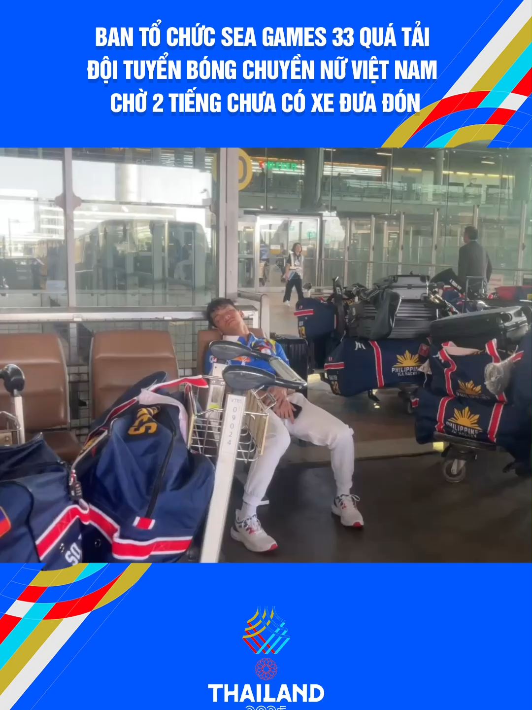 Ban tổ chức SEA Games 33 quá tải đội tuyển bóng chuyền nữ Việt Nam chờ 2 tiếng chưa có xe đưa đón #Vietcontent #seagamesthailand2025 #seagames2025 #seagames33 #sportsontiktok