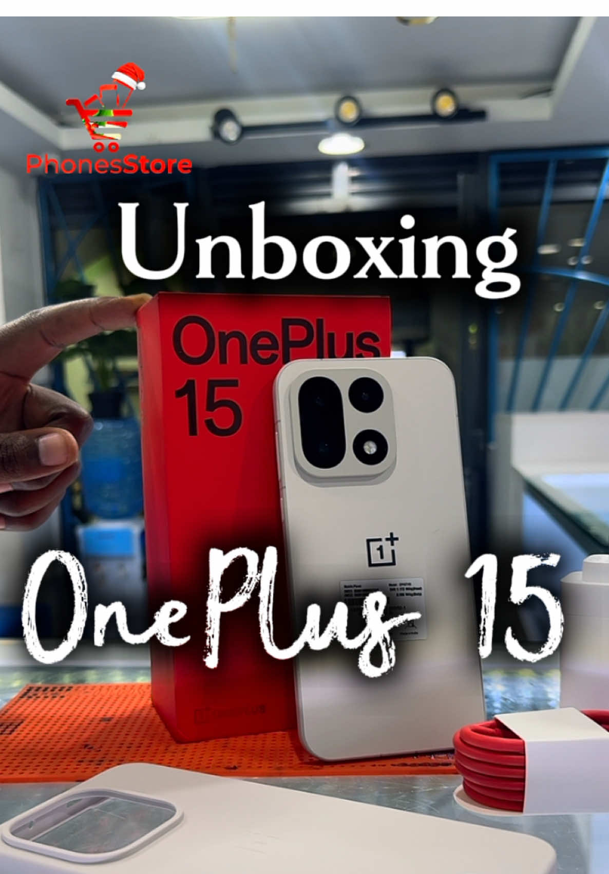 Unboxing the OnePlus 15.  Come and get yours today! We are located at Avenue House along Kenyatta Avenue. Shop No . 13 Floor M2 Call us on 0728270084 / 0727109200 #oneplus15 #unboxingvideo #phonesstorekenya #oneplus 