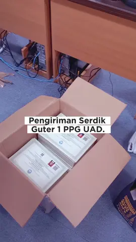 Pengiriman serdik peserta PPG FKIP UAD-Guter 1 2025. #ppg #ppgguter2025 #ppgguter #serdik #serdikguru2025 