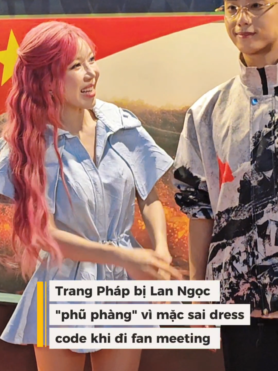 Lan Ngọc phốt Trang Pháp mặc sai dress code.#trangphap #ninhduonglanngoc #saonhapngu #saigonstories #fyp 