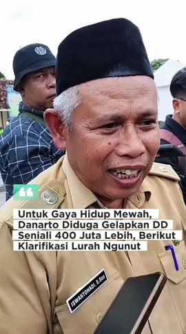 GUNUNGKIDUL – WAGE |Geger! Kalurahan Ngunut, Kapanewon Playen, Kabupaten Gunungkidul. Warga melakukan aksi demo lantaran dipicu oleh ulah NNF oknum Pamong Danarto (Bendahara) yang diduga menyelewengkan Dana Desa (DD) hingga mencapai nominal Rp 400.000.000 (empat ratus juta rupiah) lebih. Ironisnya, dana haram tersebut diduga digunakan untuk bergaya hidup hedon.  Sebagai bentuk protes, dimotori pemuda Karang Taruna, warga menggeruduk Kantor Lurah Kalurahan Ngunut, untuk menyuarakan aspirasi sekaligus kekecewaan, Senin (08/12/2025) siang. Ahmad Fatoni Koordinasi Aksi menyampaikan, dugaan penyelewengan DD Kalurahan Ngunut telah berlangsung cukup lama, bahkan beberapa kali dilakukan mediasi, maupun diskusi, tetapi tidak ada perubahan. “Kasus ini bukan di tahun ini saja, sudah berkali-kali terjadi. Kita sudah melakukan diskusi maupun mediasi tapi tidak ada perubahan. Sehingga kami putuskan untuk melakukan aksi,” ungkap Toni sapaan akrabnya. Baca berita lengkapnya di infogunungkidul.com #infogunungkidul #korupsi #dana #danadesa #viralvideotiktok 