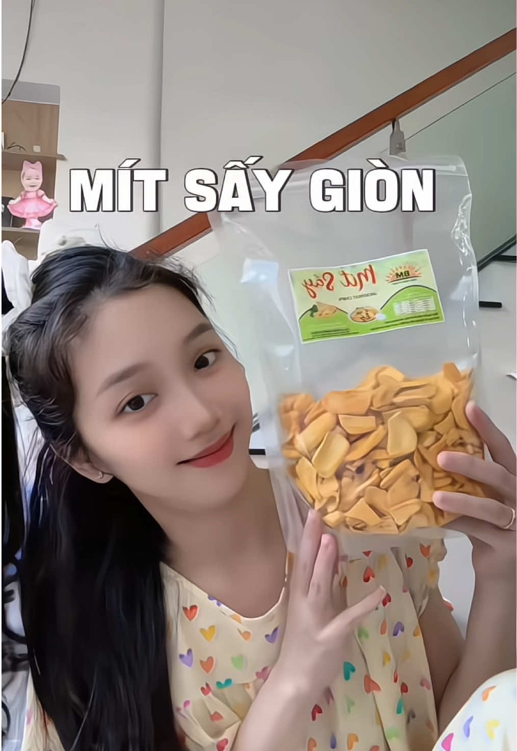 Mít sấy này nó giòn rụm, thơm ngon, ko dầu, ko gia vị và ko sợ beo #anvat #mitsaygion #mitsay 