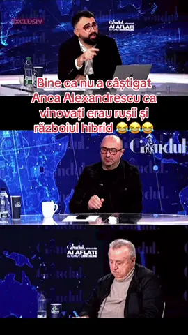Bine ca nu a câștigat Anca Alexandrescu ca vinovați erau rușii și războiul hibrid 😂😂😂 #alegeri #bucuresti #viral