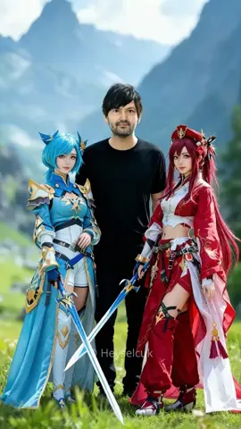 me and my genshin impact girls ❤️ music in my youtube channel: 