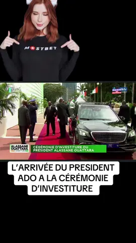 L’ARRIVÉE DU PRESIDENT ADO A LA CÉRÉMONIE D’INVESTITURE 