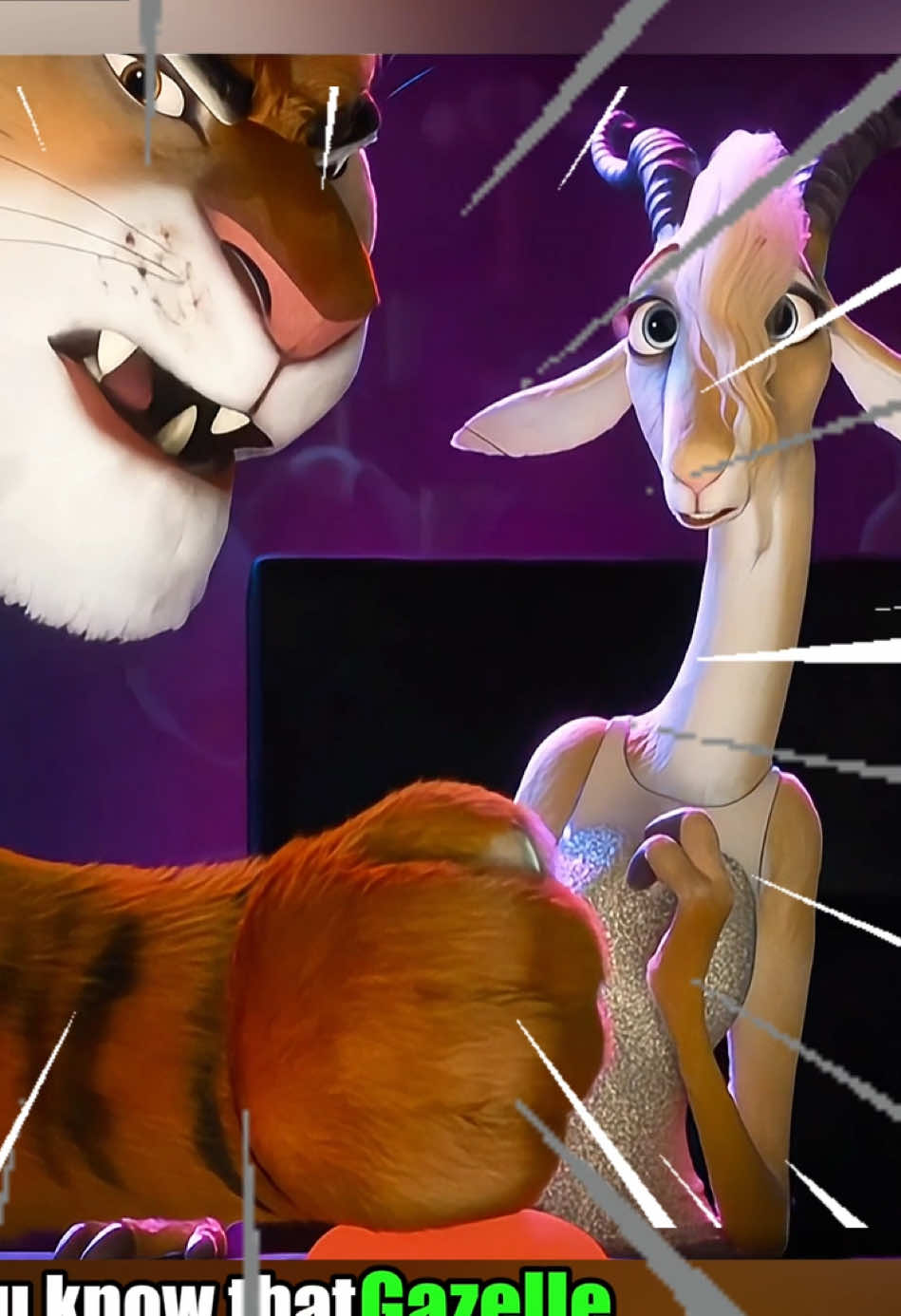 Did you know that Gazelle is actually the slave of the tigers?#fyp #funnyvideos #zootopia #zootopia2 #cartoon 