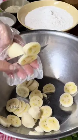 Bánh Tiêu Chuối 🍌 Sữa Chua Nước Cốt Dừa Giòn Béo Thơm Ngon #cotrangmientay #banhphongtom #ocop #dacsanmientay #xuhuong 