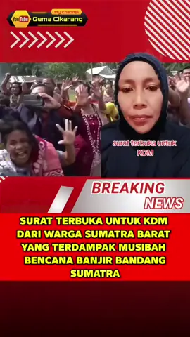 hampir aja Emosi, surat terbuka untuk KDM dari warga Sumatera Barat #banjirbandung #banjirbandang #banjir #banjirsumbar #kdm 