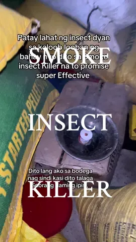 Patay lahat ng insect dyan sa bahay nyo dito sa Smoke Insect na to, super Effective hindi di sobrang baho yung bugs ng usok Nya . #smokeinsect #insectkiller #effective 