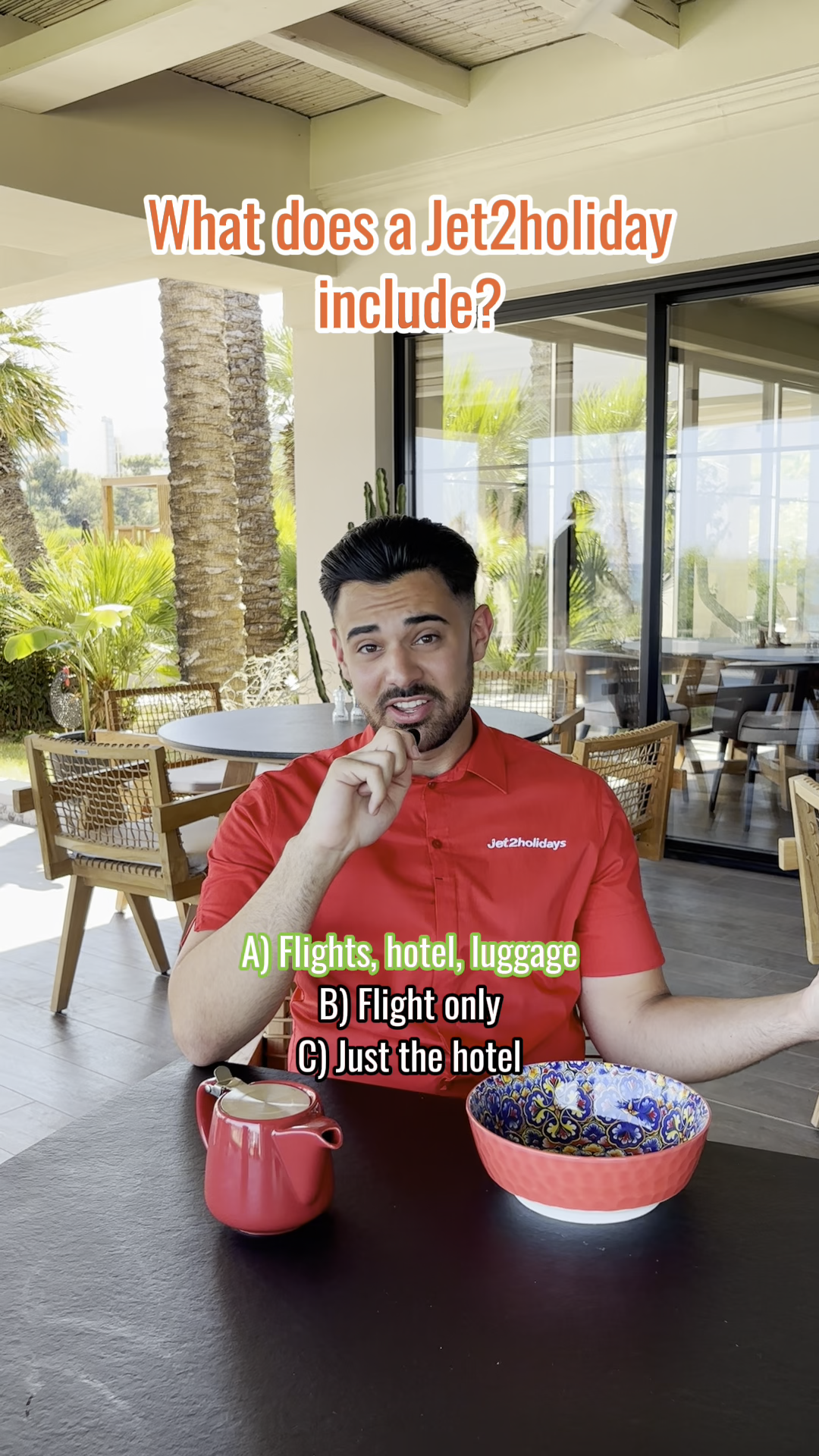 Think you could beat The Chasers? Our friendly Customer Helper, Gio couldn’t resist taking on his very own Jet2holidays-themed quiz inspired by the show ✅ Don't forget to tune into the last episode of The Great Escapers on Sunday at 6pm on ITV! #TheGreatEscapers