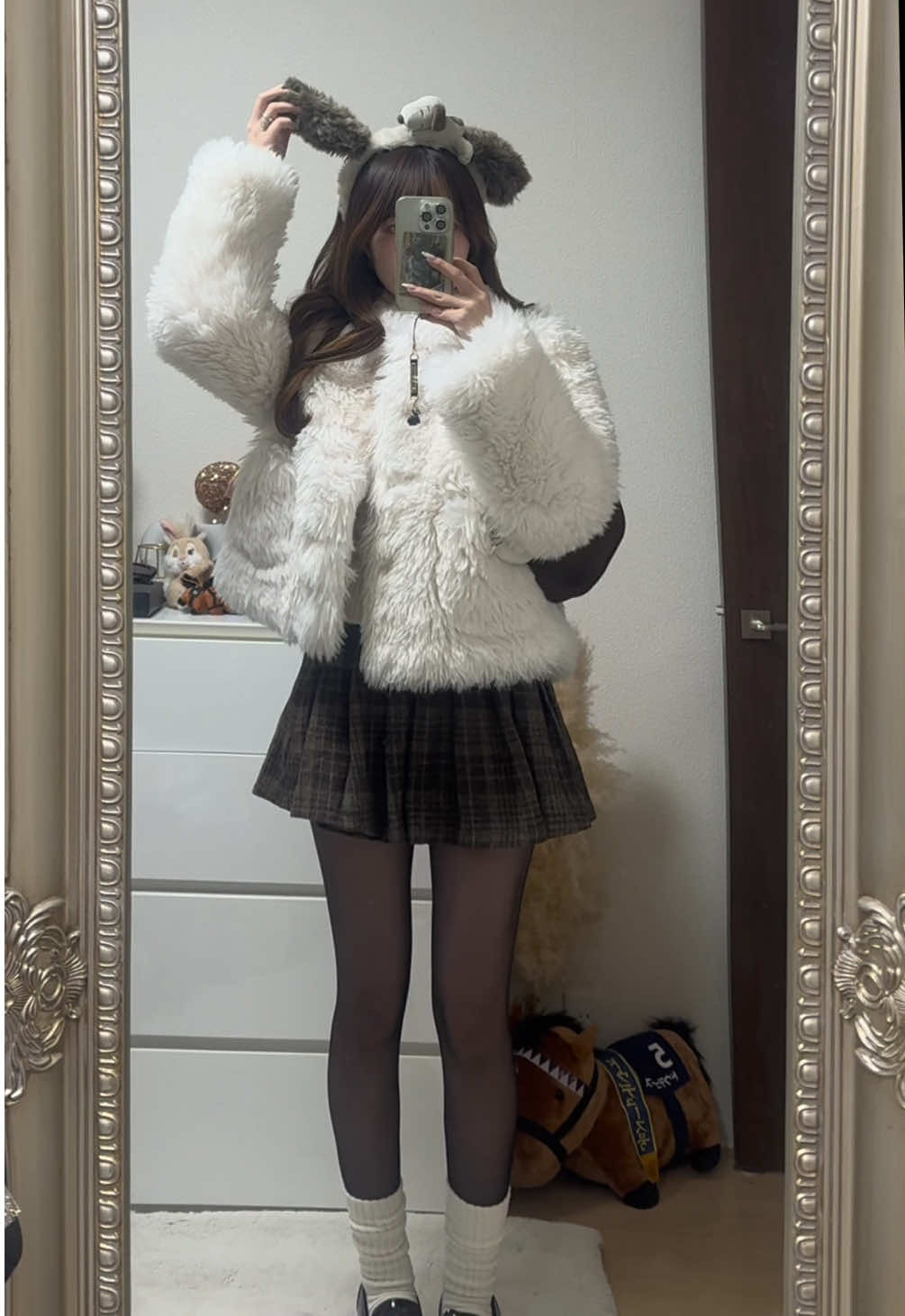 冬のユニバコーデ☃️🩶 #アウターコーデ #ユニバコーデ #テーマパークコーデ #骨格ウェーブ 