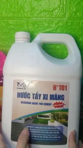 Chất tẩy xi măng HT01 cao cấp can 1.8 lít tẩy ron gạch loại tốt nhất hàng Việt Nam chất lượng cao tặng kèm miếng cọ nền Làm Sạch Kem