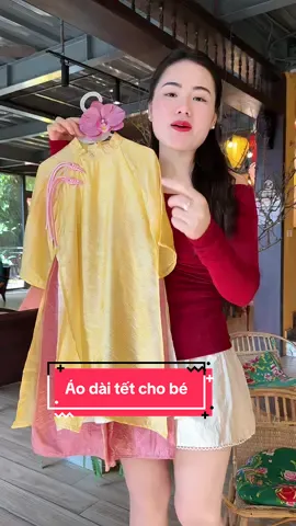 Áo dài tết cho bé#duongnhim #quanaotrecon #aodaichobe #aodaibegai #aodai 