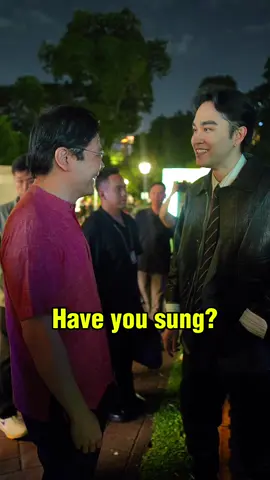 Great to reconnect with Bernard Dinata at Sing60. We first met at a ChildAid performance back in 2014 — and more than a decade on, he’s grown so much, musically… and quite a bit taller too! @lullaboy 