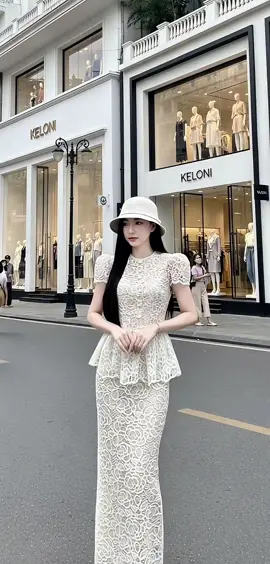 Sét váy ren mặc lên như tiểu thư #thoitrangnu #xuhuong #videoviral #xuhuong 