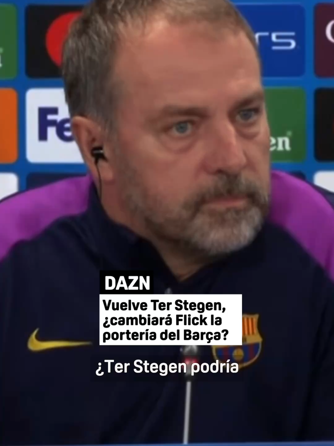 🧐 Vuelve Ter Stegen, ¿habrá cambio en la portería? Flick lo tiene muy claro. #UCL #UCLxDAZN #FCBarcelona #tiktokfooballcademy #deportesentiktok