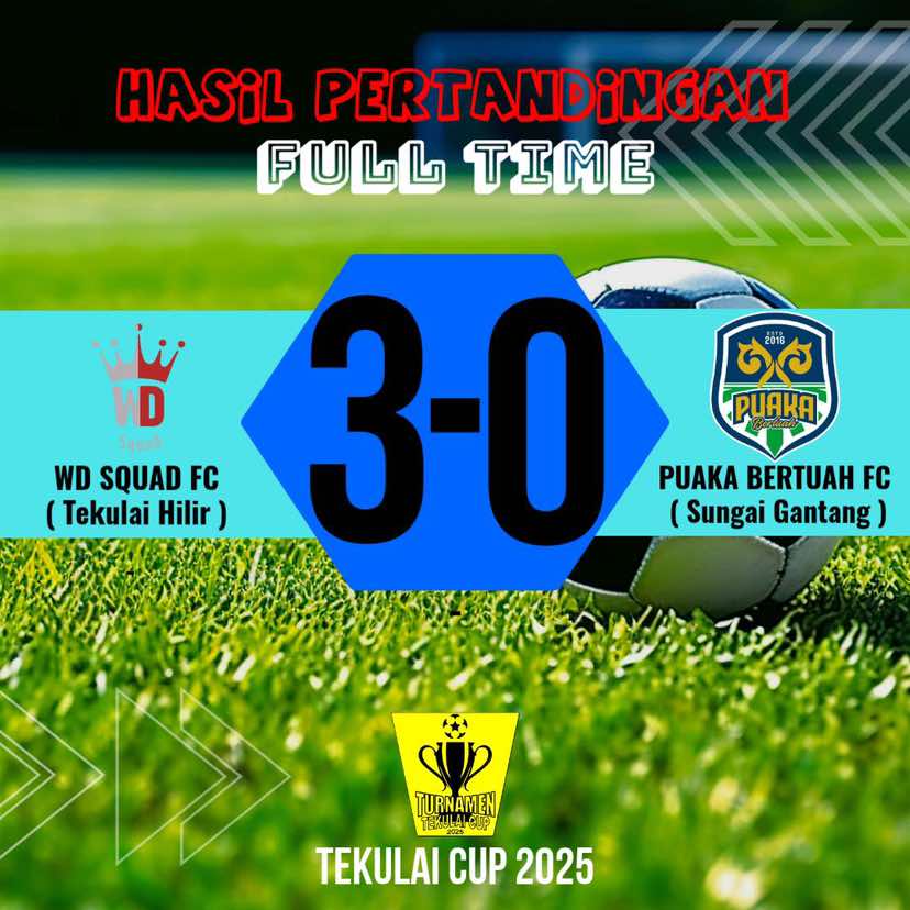 Tekulai Cup 2025 Day 22 WD SQUAD FC VS Puaka Bertuah FC  #turnamensepakbola #tekulaicup2025 #tekulaihilir #fyp #promomakanharian 