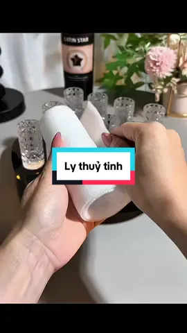 Ly thuỷ tinh kim cương #giadungtienich #giadungthongminh #lythuytinh #fyp 