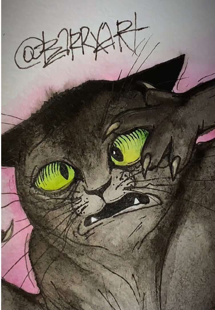 Палец больше не стреляет.. никогда…😠 ТГК: barrxat  Instagram: BarrxArt  #cat #art #drawing #painting #funny