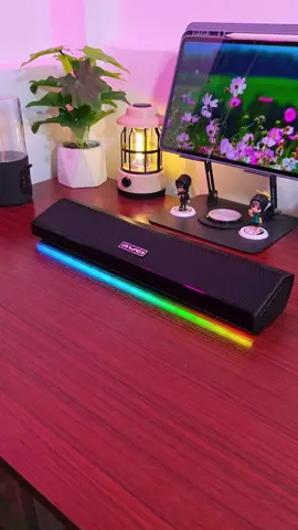 Awei KA51 Home Speaker 12W 1800mAh V5.4 Bluetooth Audio Sounder with RGB Lights Type-C Connection for Game TV and Music 💙✅ #soundbar #speaker #bluetoothspeaker #portablespeaker #music 
