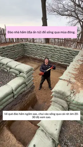 Về quê đào hầm “địa ấn tử” tránh cái rét âm 30 độ. Căn phòng tắm nắng giữa lòng đất có gì đặc biệt?