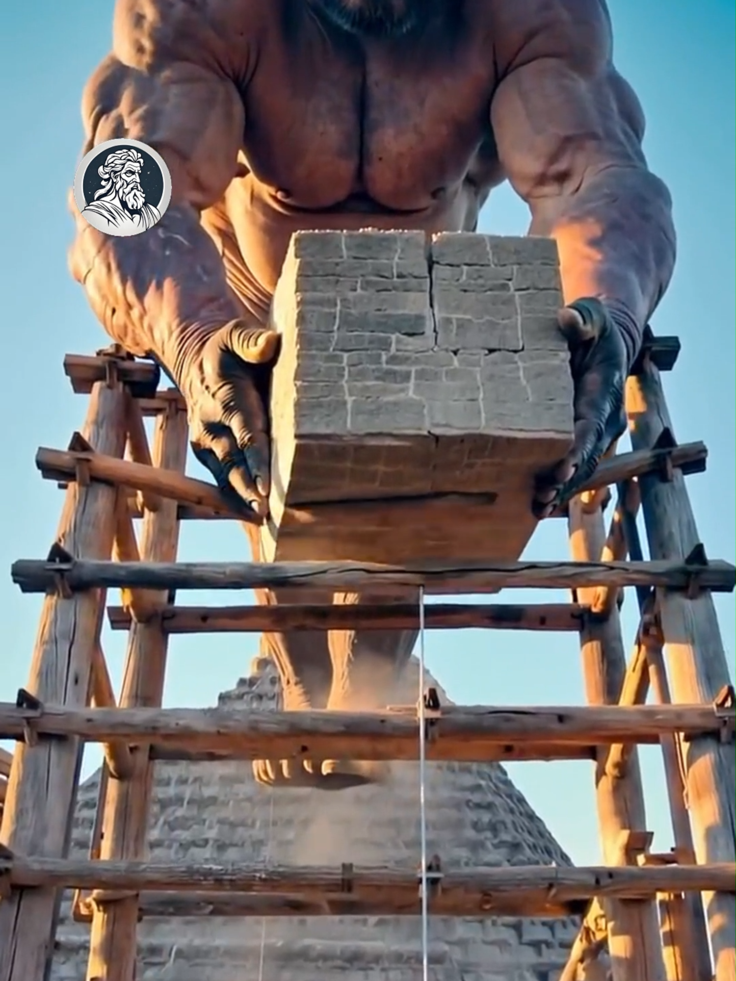 HOW THE PYRAMIDS WERE MADE #cadamitologia #fyp #ai #giants #egypt #desert #pyramids #alien