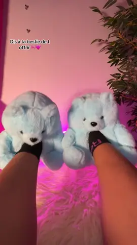 Pantoufle en ours 🐻,nounours 😍🎀