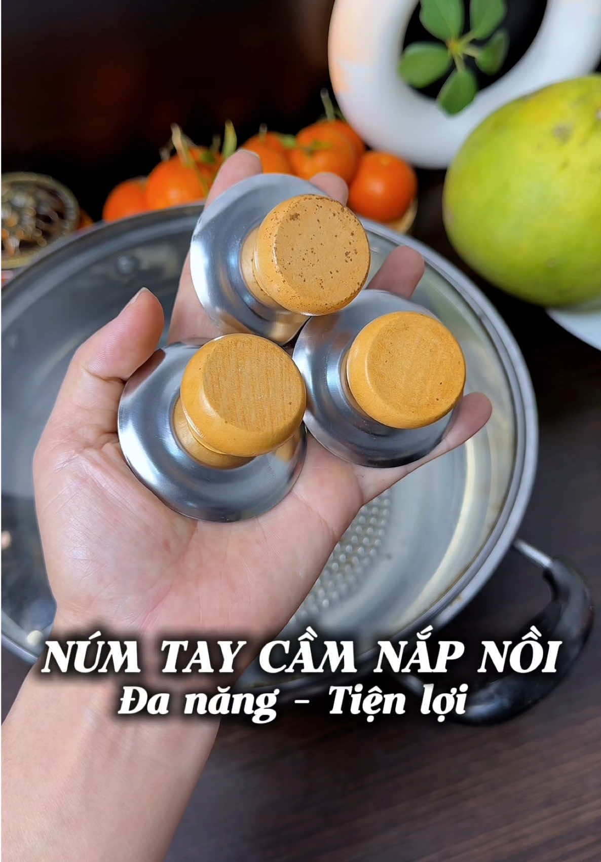 Núm tay cầm nắp nồi chống bỏng đa năng tiện lợi#numnoi #numtaycamxoongnoi #giadungtienich #huongkhenh91 