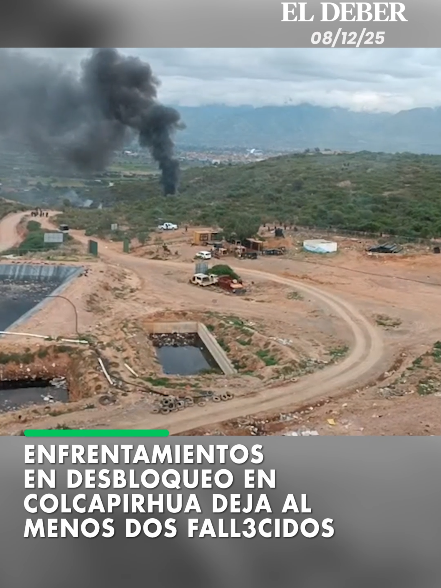 Enfrentamientos en desbloqueo en Colcapirhua (Cochabamba) deja al menos dos mu3tos. El hecho se reportó en el sector Cotapachi, lugar que se encontraba bloqueado hace 12 días. #ElDeber #Colcapirhua #Cochabamba #Bolivia 📹 David Flores