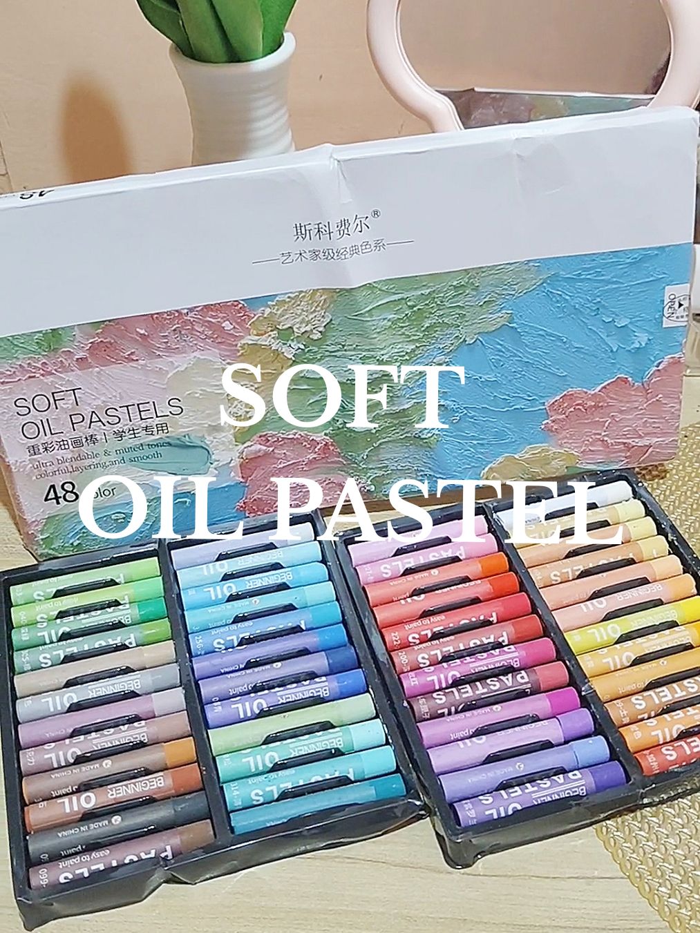 Soft Oil pastel para sa ating mga anak . ganda gamitin ung drawing ko wg nyo pansinin😆 #softoilpastel #oilpastel #oilpastel48colors #48coloroilpastel 