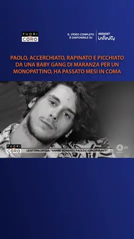 Accerchiato, picchiato e rapinato da una baby gang un sabato sera a #Torino mentre rientrava a casa. È la storia di Paolo, 25enne andato in coma per mesi e oggi in un centro di riabilitazione, accudito 24 ore su 24. I suoi aggressori sono rimasti impuniti. Il servizio completo di Cristina Autore a #Fuoridalcoro è su Mediaset Infinity
