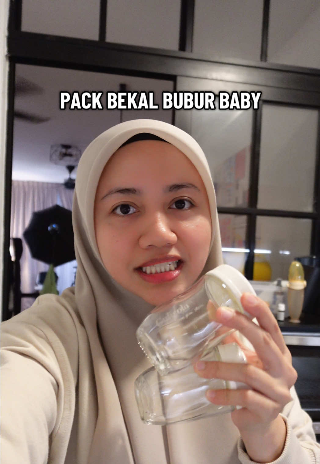 berguna sampai anak dah besar pun boleh pakai isi makanan #gulicola #glassbottle #botolsusu #foodcontainer #barangbaby 