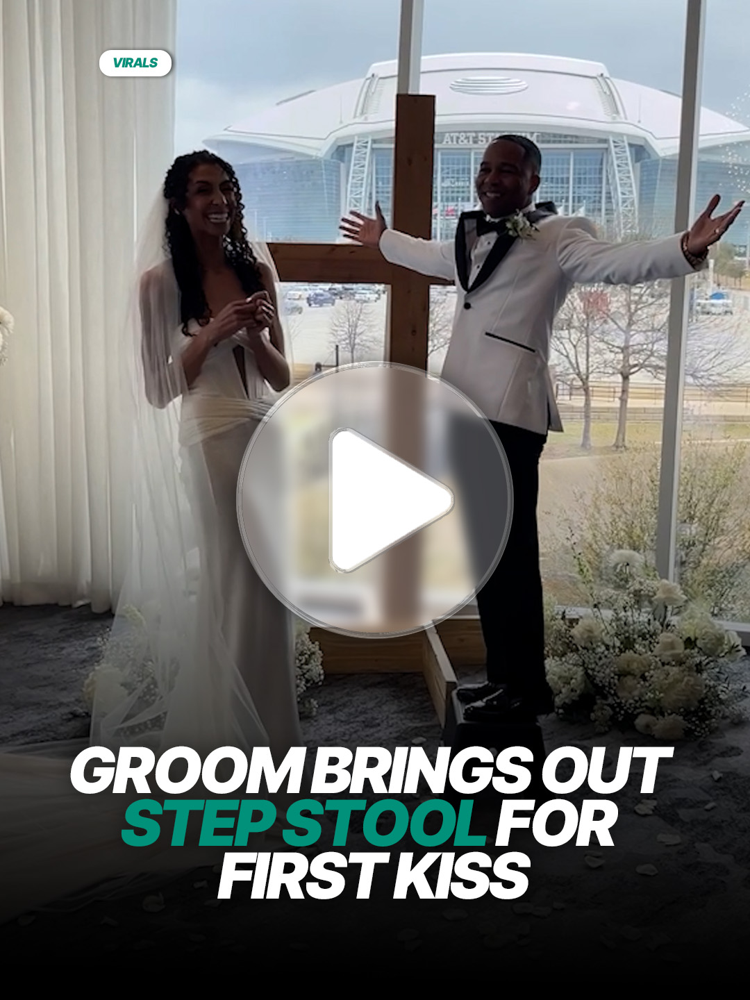 He rose to the occasion 😅 #funny #viral #wedding 🎥 T&T Creative Media
