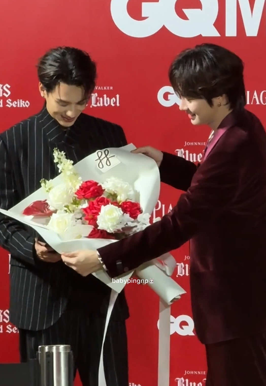 ดอกไม้ช่อโตจากน้องให้พี่💐🤍✨ รางวัลคนเก่ง @Harit_keng @nampingster  #GQMOTY2025xKengNamping  #KengNamping #เก่งน้ำปิง  #KengHarit #nampingster 