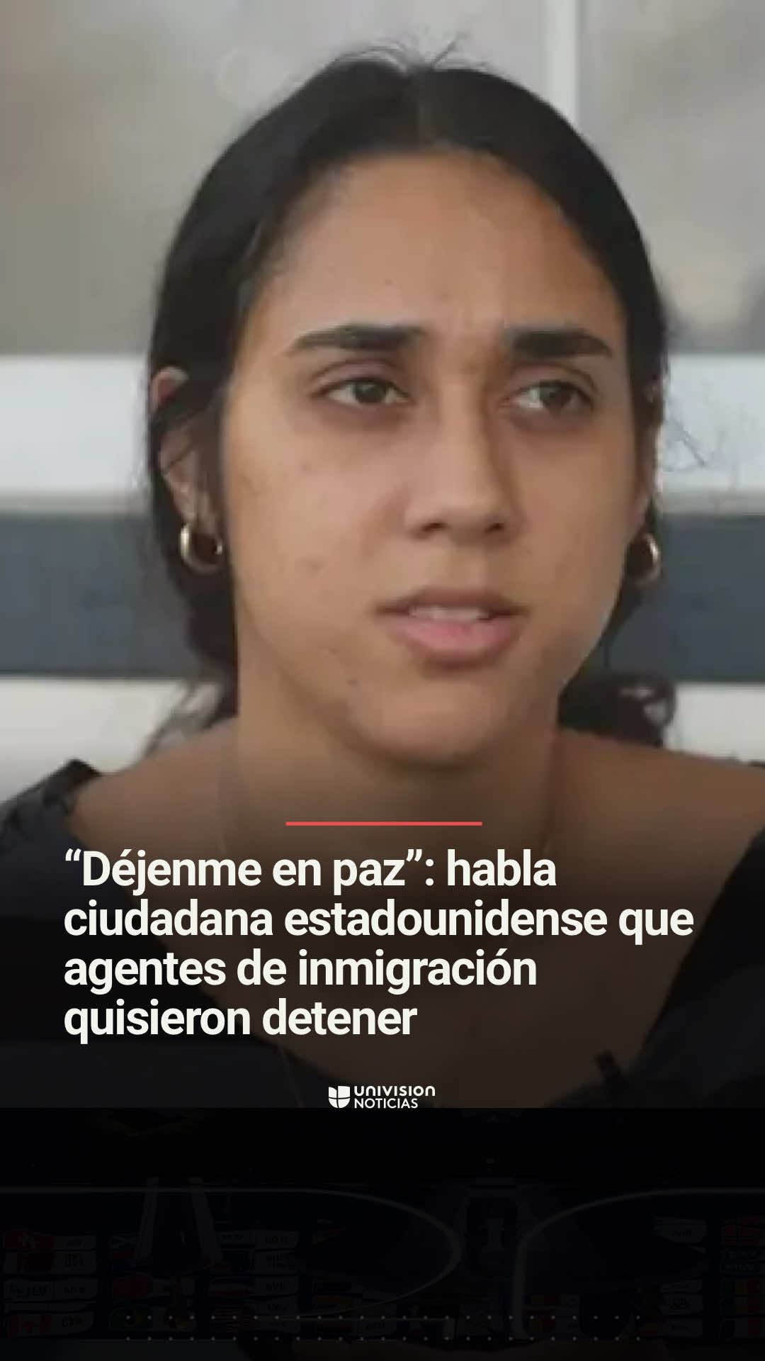 ➡️ Esta ciudadana estadounidense relata la forma en la que agentes de inmigración quisieron detenerla frente a su casa en Nueva Orleans.  Jacelynn Guzmán asegura que les dijo a los oficiales en varias ocasiones que era nacida en Estados Unidos, que era legal, pero ellos no le creyeron y la persiguieron. El jefe de la Patrulla Fronteriza, Gregory Bovino, reaccionó a la denuncia de la joven. Informa @Lidia Terrazas.  📺 Más del Noticiero Univision a las 6:30pm/5:30C y Edición Nocturna a las 11:30pm/10:30C.