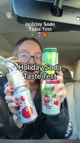 What’s your favorite holiday soda?? #holidaysoda #drinkpoppi #bloompop #cokezero #sodatastetest  . Holiday soda taste test 