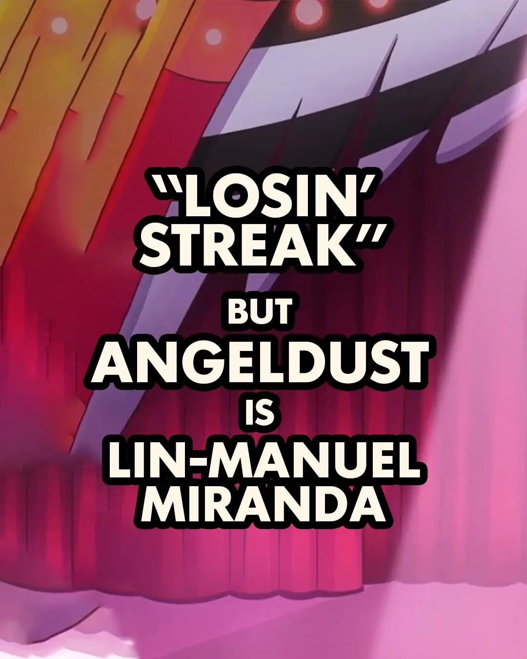 [DISCLAIMER: The audio is an impression cover I made myself and NO Al was used!!] I feel like this has been a VERY requested cover out of all of the songs so far… so I’m here to give yall what you want!! :)) #hazbinhotel #linmanuelmiranda #broadway #losinstreak #impression @Sam Haft(The Living Tombstone) 